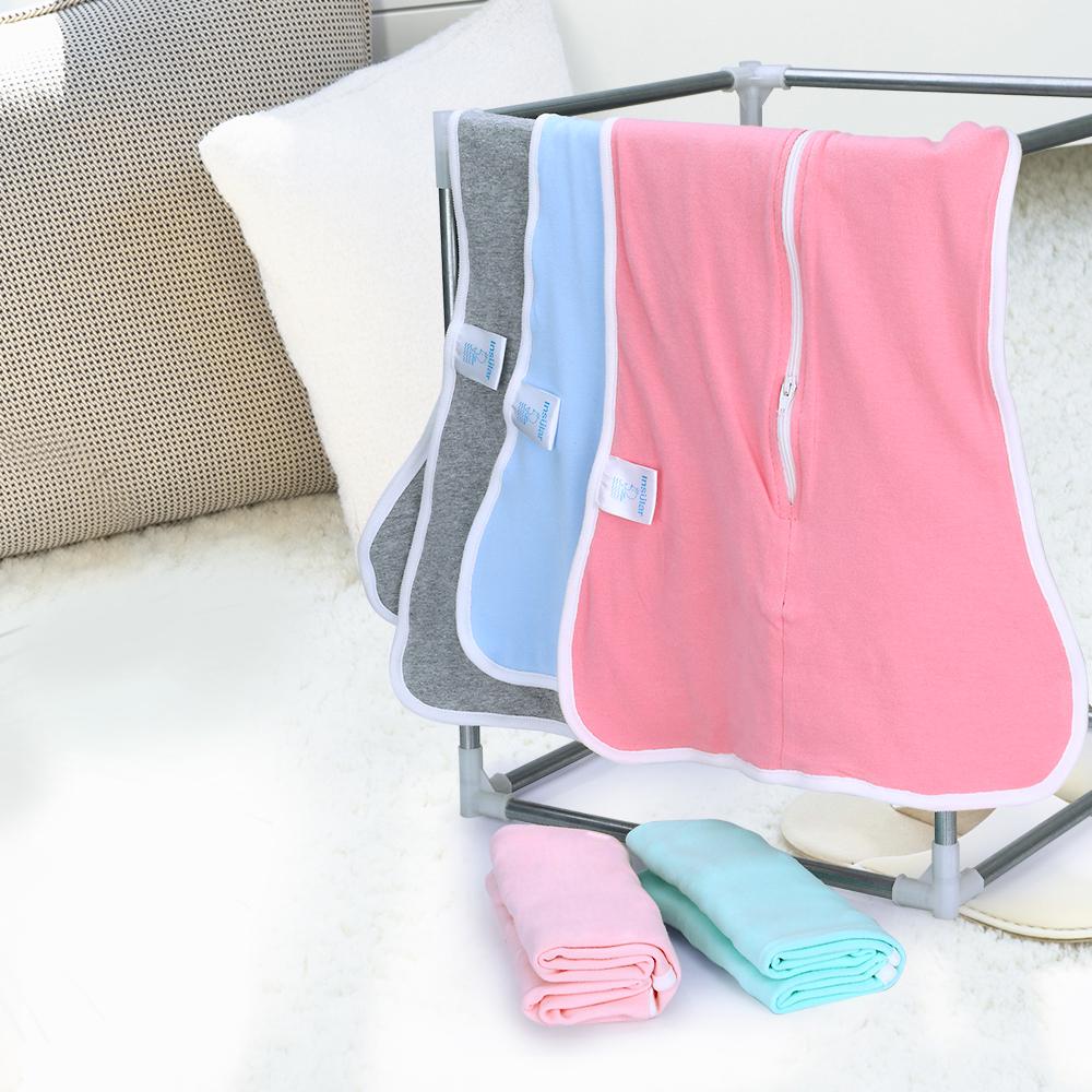 insular Baby Swaddle Wrap Blanket 26.8 Inches Soft Cotton Elastic Breathable Comfortable Infant Sleeping Blankets for Newborn Babies Infants (L Size