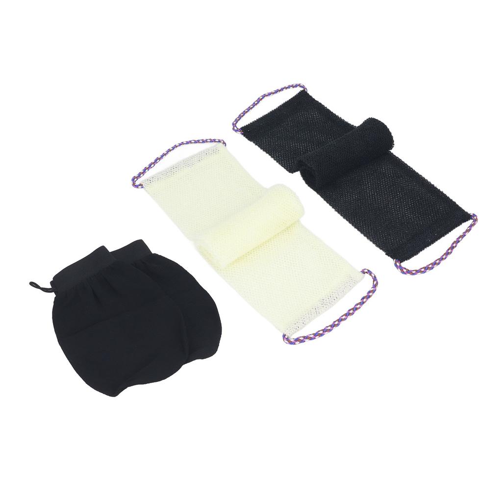 Африканская сетчатая губка, длинная сетчатая банная губка, нейлоновая отшелушивающая сетка для тела, скраб для спины с функцией купания