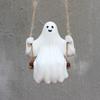 Милые качели на Хэллоуин, качели на Хэллоуин, подвеска-призрак, декор из смолы, качели-призрак, украшение для наружного украшения на Хэллоуин
