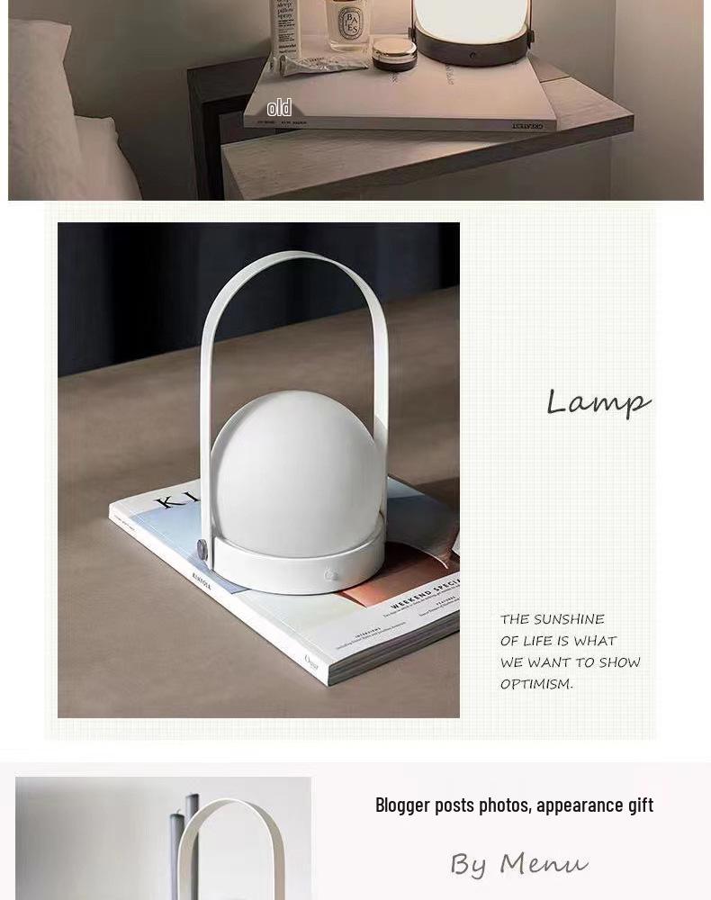 Скандинавская постмодернистская сенсорная светодиодная прикроватная лампа с USB-зарядкой и защитой для глаз