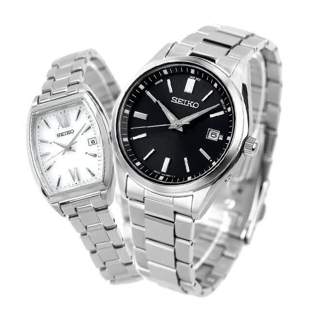 Seiko Pair Limited Solar Perfect for and Watches, Selection, Edition, Radio-Controlled Watch, Couples, Anniversaries, SBTM323, SWFH125, Men's Women's