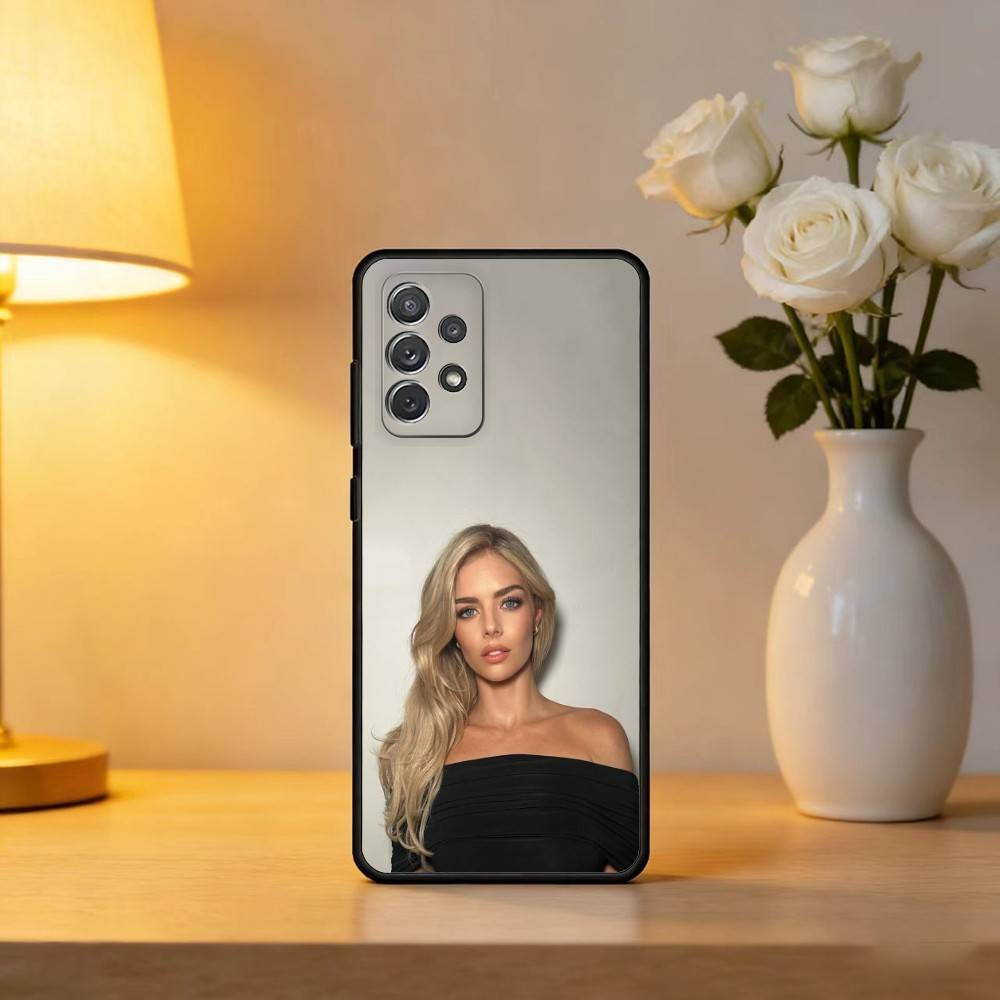 S-Samara Beauty W-Weaving Мягкий Силиконовый Черный Чехол для Телефона Для Samsung Galaxy A73,A72,A71,A70,A53,A52,A51