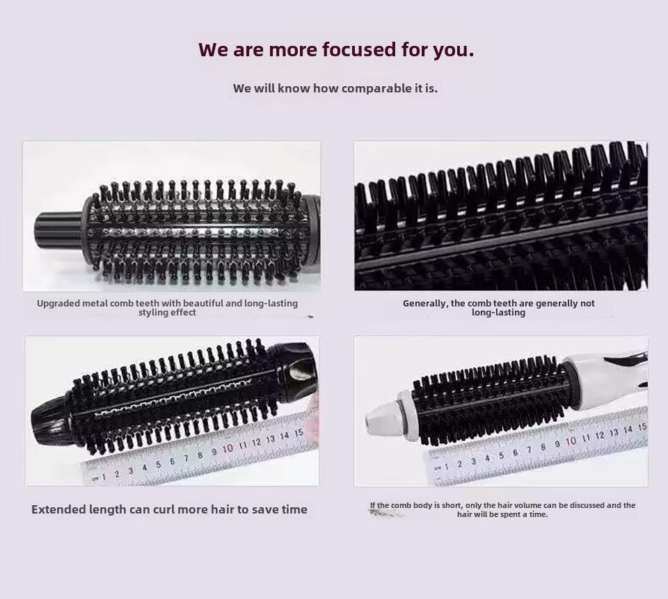 Anti-Scalding Dual-Purpose Electric Curling & Straightening Hair Comb