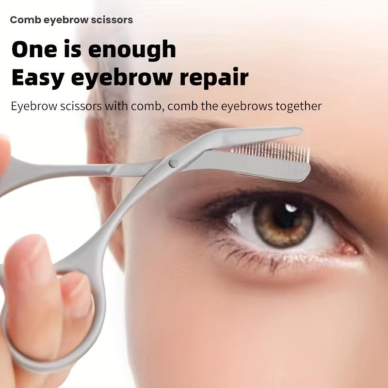 Xiaomi Eyebrow Scissors for Men And Women Makeup Tools One Metal Texture with Comb Eyebrow Razor Beauty Scissors Stainless Steel