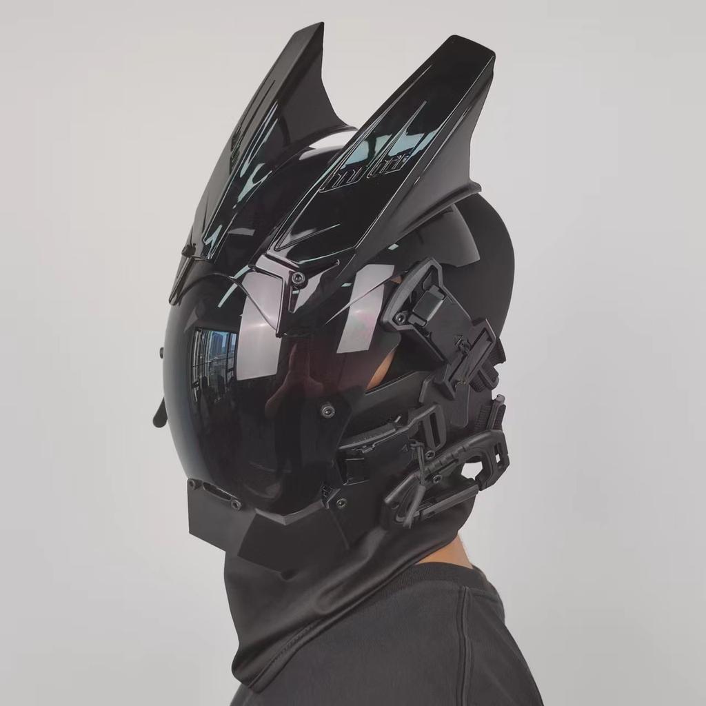 Cyberpunk Helmet CS Chicken Mask Sci Fi Equipment Halloween Party Accessories COS Functional Prop Base