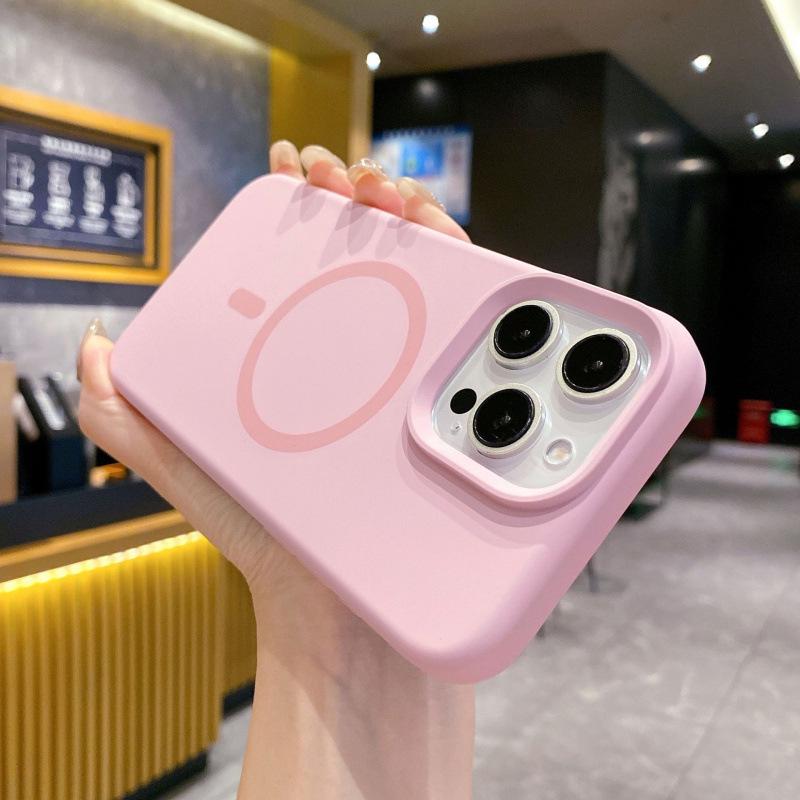 Магнитный чехол из жидкого силикона для iPhone 17 Pro Max, Полное покрытие, Защита от падений, Высококачественная защитная крышка для Apple 17.