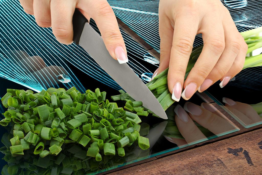 Glass protective plate for the stove 2x45x52 Feather