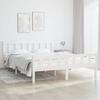VidaXL Bed Frames White Solid Wood 150x200 Cm Extra Large 810685