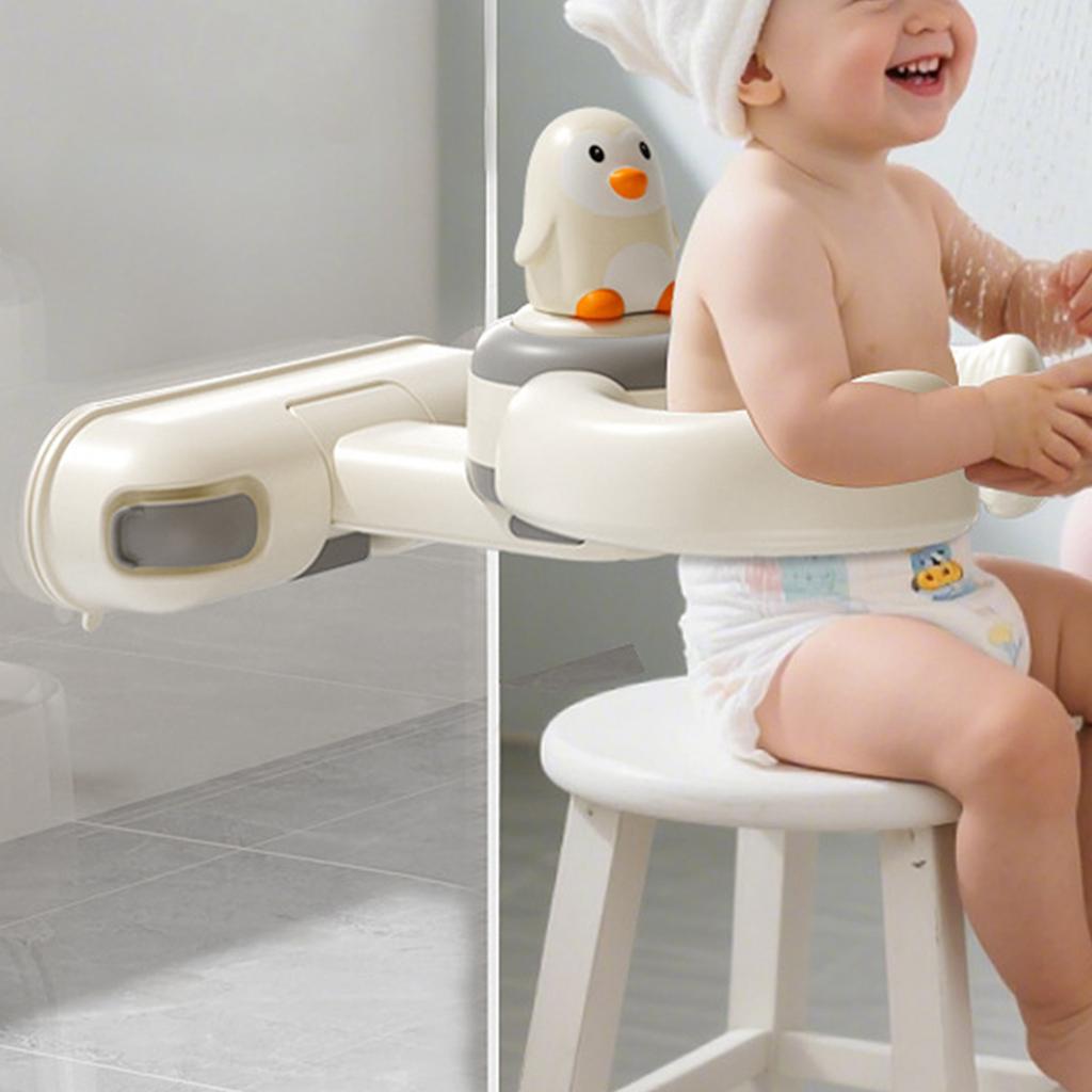 1 шт. Портативная складная стойка-подставка для купания младенцев, надежный захват, регулируемая, для ванной комнаты, безопасная для малышей, стоячая опора, помощник во время купания
