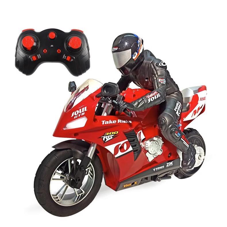 Stunt Remote Control Motorcycle Cocking Drift Rotating Self-balancing Competitive Remote Control Car Toy Car