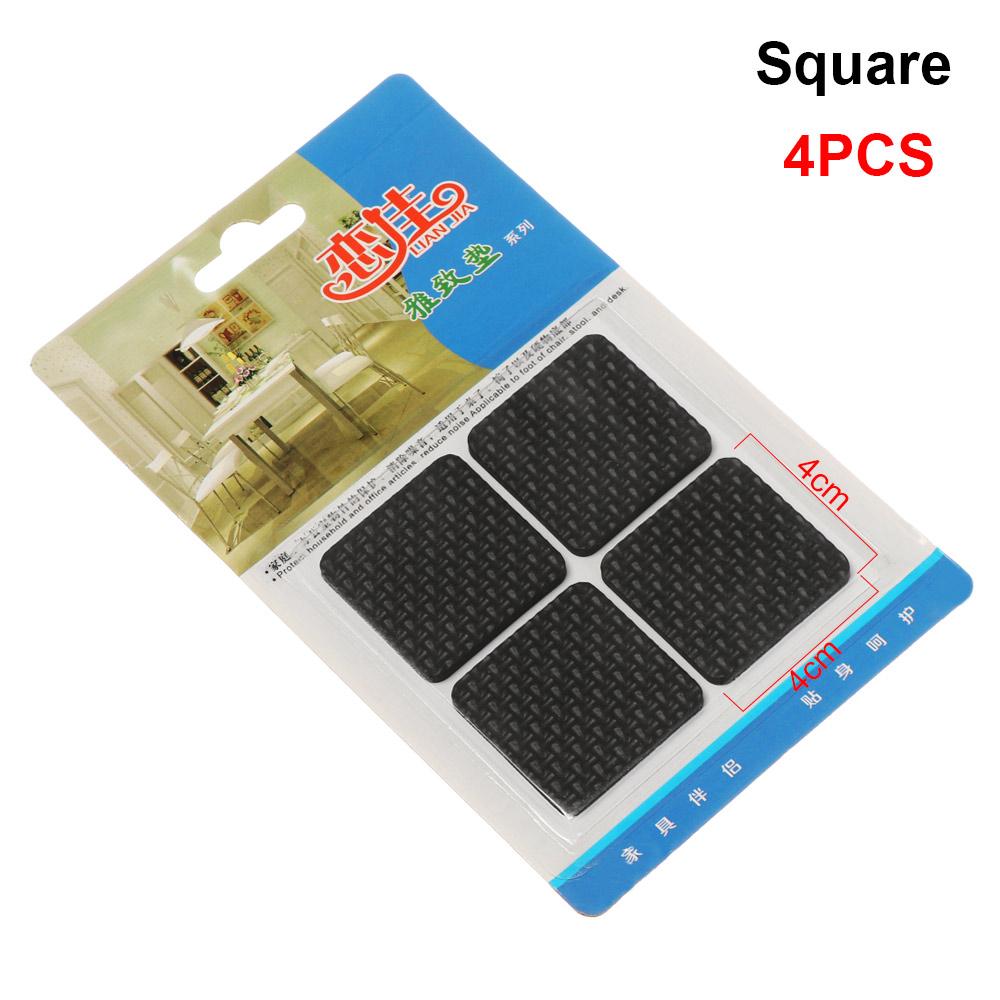 1-24PCS Anti Slip Bumper Damper Furniture Leg Feet Rug Felt Pads Thickening Self Adhesive Mat Chair Table Protector Anti Noisy