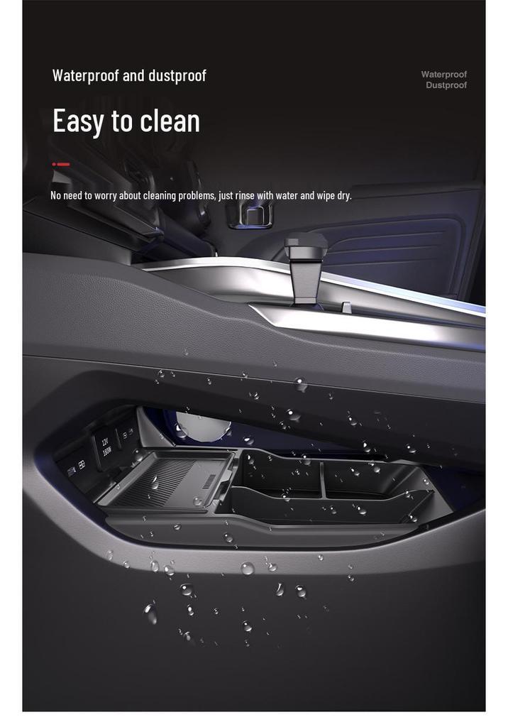 Geely Xingrui Center Console Organizer: Fits 25 Models, Xiaolong MAX Storage Box for Car Accessories Modification