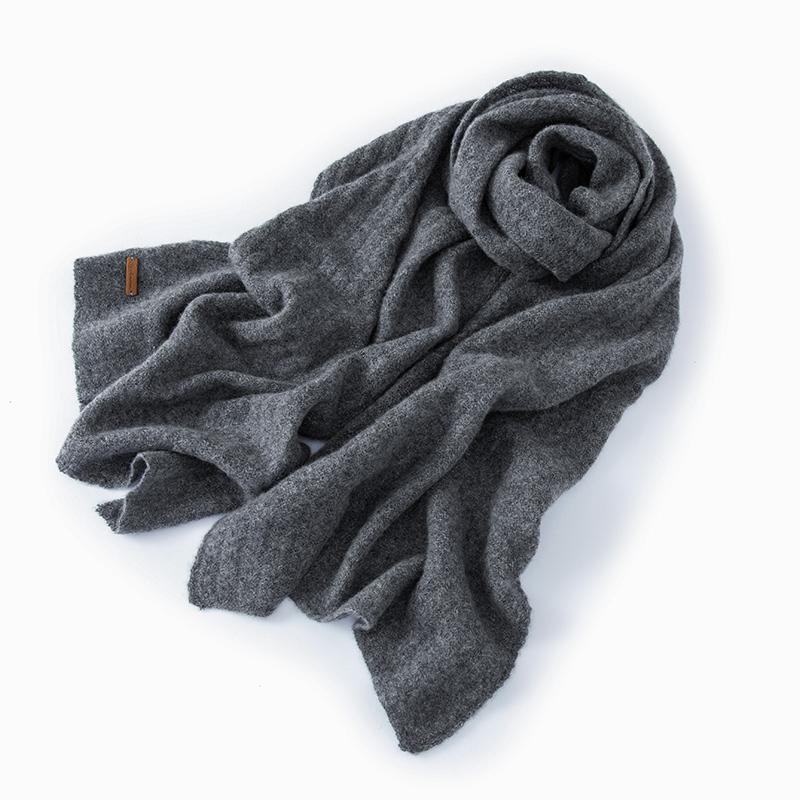 Women 100% Pure Cashmere Knit Scarf Textured Pattern Winter Warm Soft Cozy Fashion Casual Neck Warmer Cold Weather Accessory