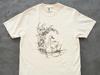 Linocut Swan T-Shirt – Engraved Bird Print, Nature Lover Gift, Black Ink Design, Handmade Style Tee