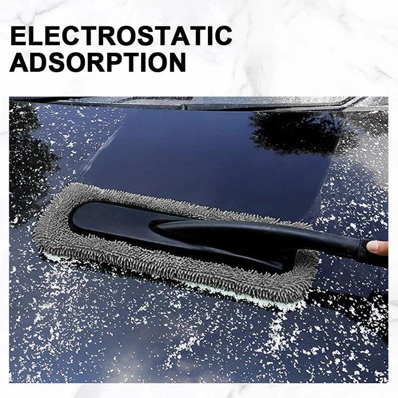 Швабра для очистки автомобиля SEAMETAL, щетина для удаления пыли, сильное водопоглощение, восковая швабра для чистки автомобиля, щетки, аксессуары для мойки автомобиля
