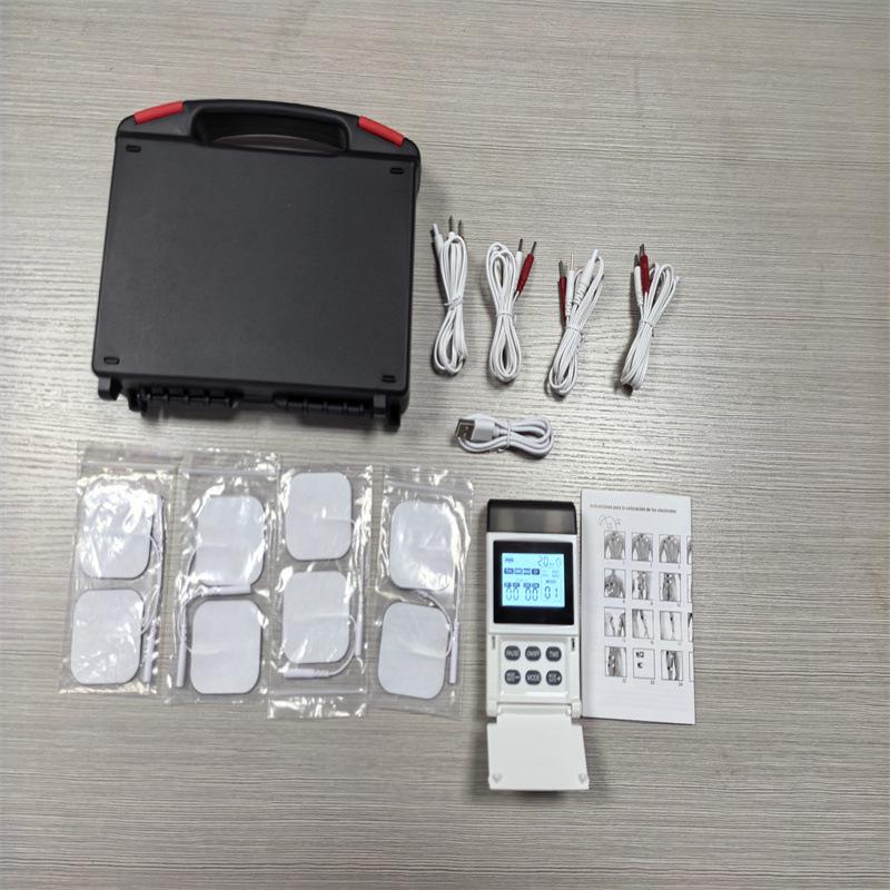 Трансграничный аппарат ТЭНС и ЭМС для меридианной терапии: 60 Режимов, 4-канальный импульсный массажер для плеч, шеи и шейного отдела позвоночника.