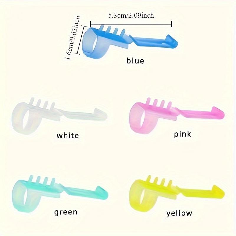 4 шт. Пластиковый протектор для пальца, направляющая для вязания крючком, для начинающих, аксессуары для вязания и вязания крючком