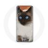 Case for Huawei P20 Siamese Black and White Blue Eyes