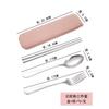 Portable Stainless Steel Cutlery Suit with Storage Box Chopstick Fork Spoon Knife Travel Tableware Set Camping Cutlery