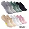 6 пар женских носков-невидимок с амортизацией, низкая посадка, спортивные, скрытые подследники для кроссовок, до щиколотки, невидимые носки для бега, 6 пар