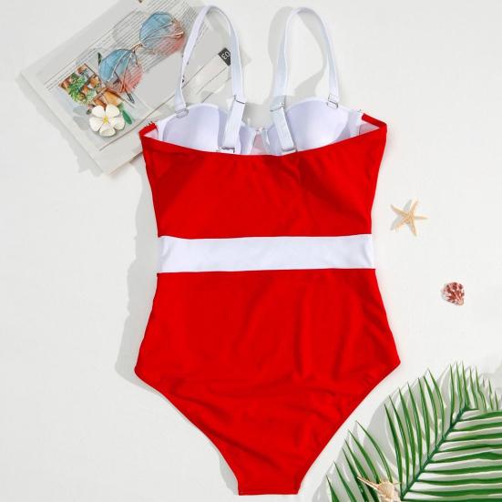 Convenient Women Swimwear Easy To Wear Slim Style Nylon Stretchy Fine Texture Women Swimwear for Beach