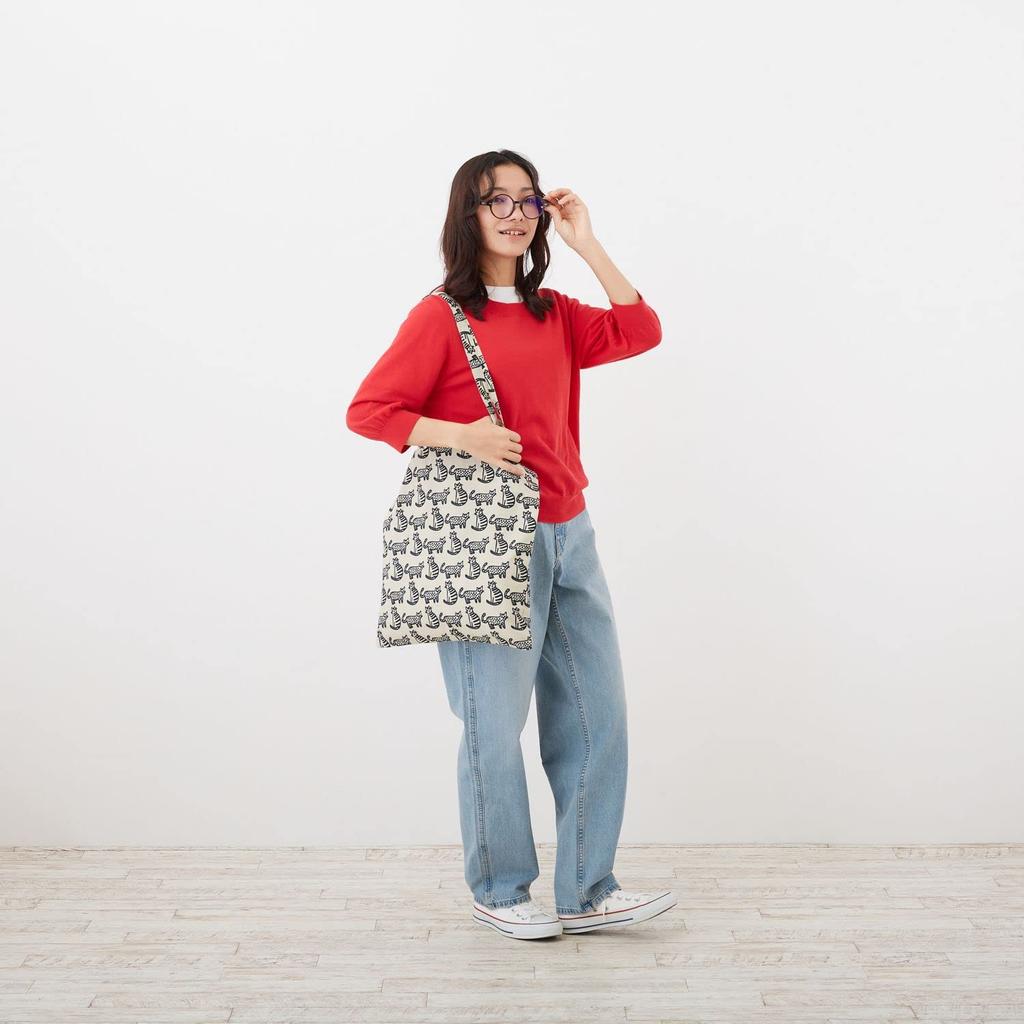 Сумка-тоут без вставки в скандинавском стиле RO высокая плоская MODERN [Rootote] (Круг)