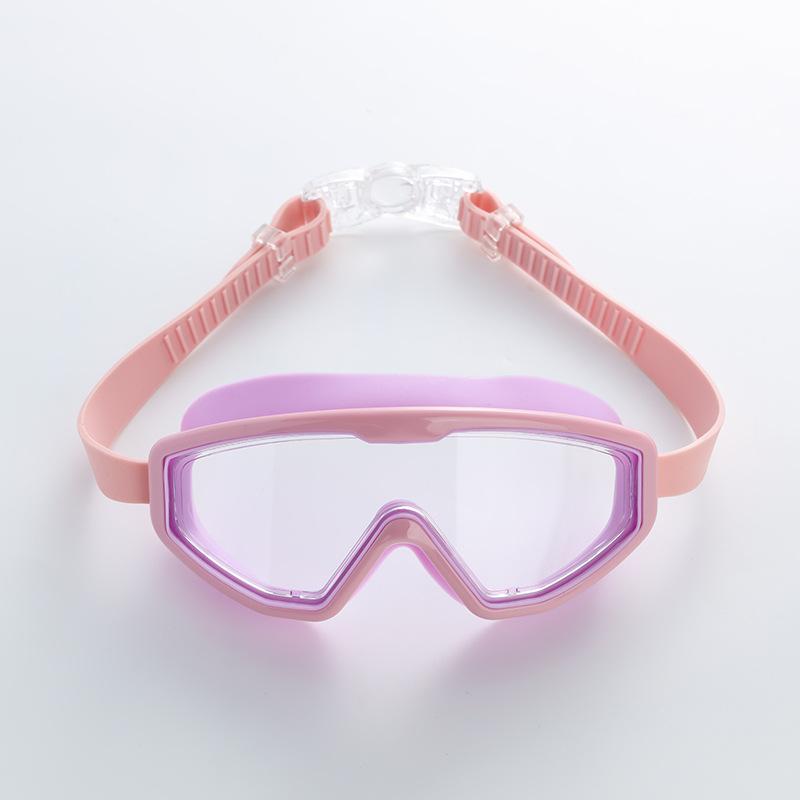 New children's swimming goggles, high-definition, waterproof, anti-fog, large-frame children's swimming goggles, diving practice goggles
