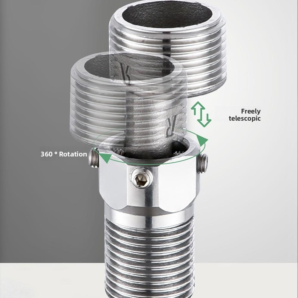 Angle Adjustment Eccentric Screw Corner Lengthened Shower Faucet Adapter  Bathroom Hardware