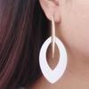 Корейский стиль геометрические овальные серьги-подвески для женщин большие массивные серьги вечерние украшения подарки подруге длинные Brincos