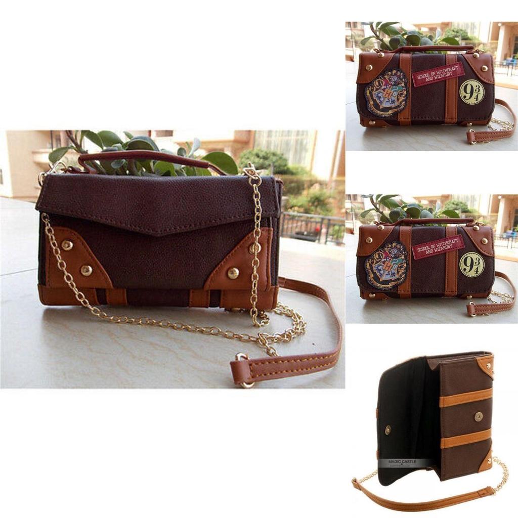 Гарри Поттер Хогварт Пу Школьный Значок Женская Сумка-тоут Сумка на Плечо