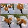 Simulated Animal Fox Plush Toy Childrens Christmas Gift Photo Props Decor Home
