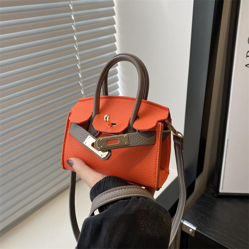 Детская наплечная сумка из ПУ Модная и простая сумочка Сумка-компаньон для ношения