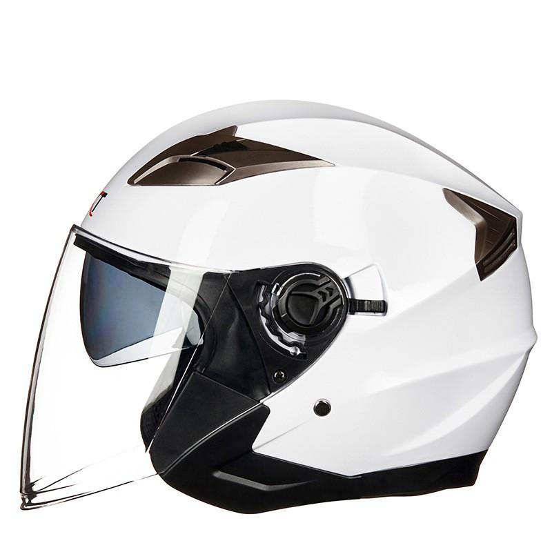 GXT G708 Dual-Lens Half Helmet Adult Motorbike Scooter Riders ABS Safety With 3C Certification