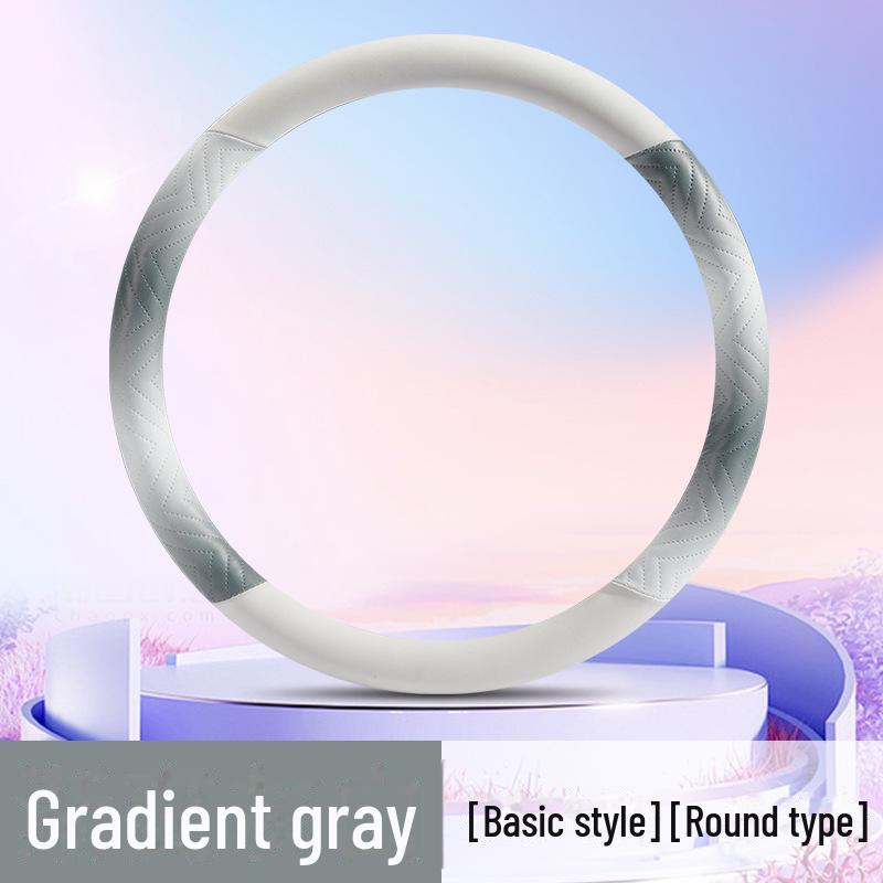 Чехол на руль автомобиля Puppy из кожи наппа 2024 года с градиентом в красочном дизайне