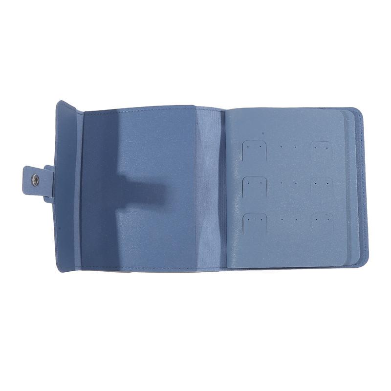 1 шт. Портативный дорожный органайзер для ювелирных изделий, складной чехол для колец и сережек, сумка для хранения в рулоне