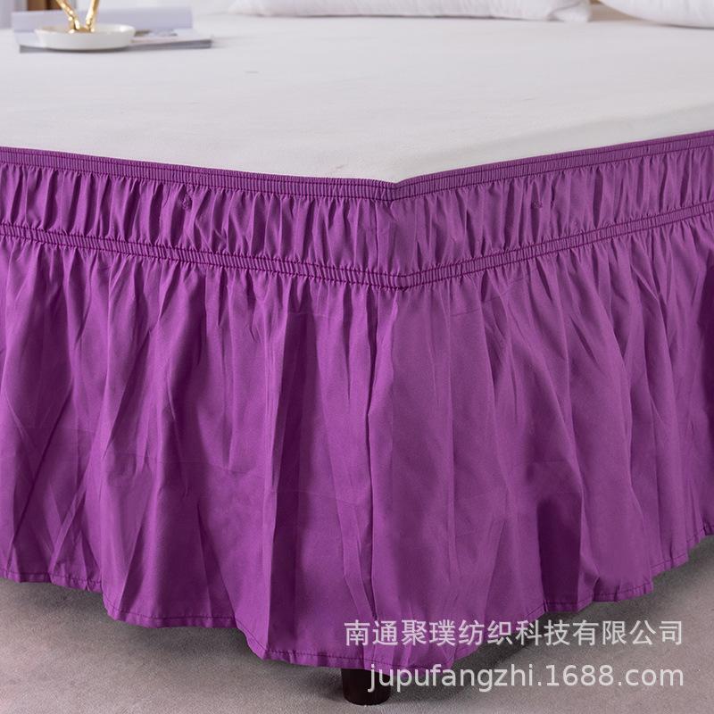 Однотонная эластичная юбка для кровати, подходящая для украшения спальни 90см/100см/150см/200см Кровать
