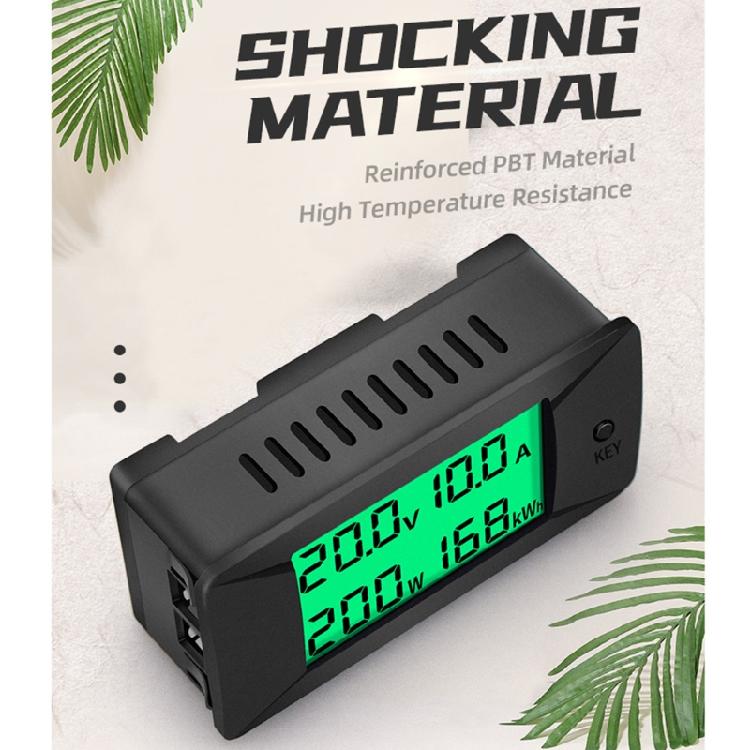 1 шт. Цифровой измеритель тока, напряжения, мощности, энергии DC 0-300V 0-300A с ЖК-дисплеем