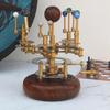 25.4 Cm Luxury Art Piece for Book Shelves Brass and Steel Orrery A Functional Model of the Solar System with Planets