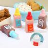 1 Набор Бутылочек для Приправ Мини Милые Портативные Легко Контролируемые Надежный ПЭТ