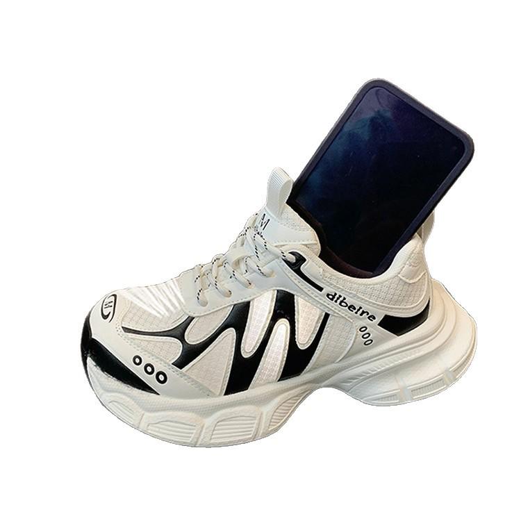 Женские кроссовки-папы: Лето 2025 Дышащая сетка, Повседневные кроссовки для бега с увеличением роста, Толстая подошва, Универсальные и в тренде.