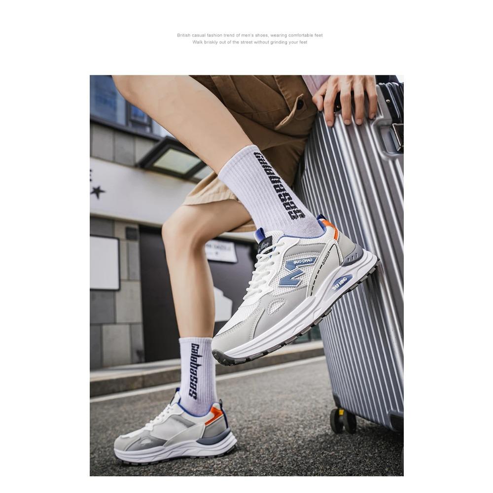 Мужская повседневная спортивная обувь лето дышащая легкая мягкая подошва нескользящая уличная обувь для бега модная классика студенческие сетчатые кроссовки