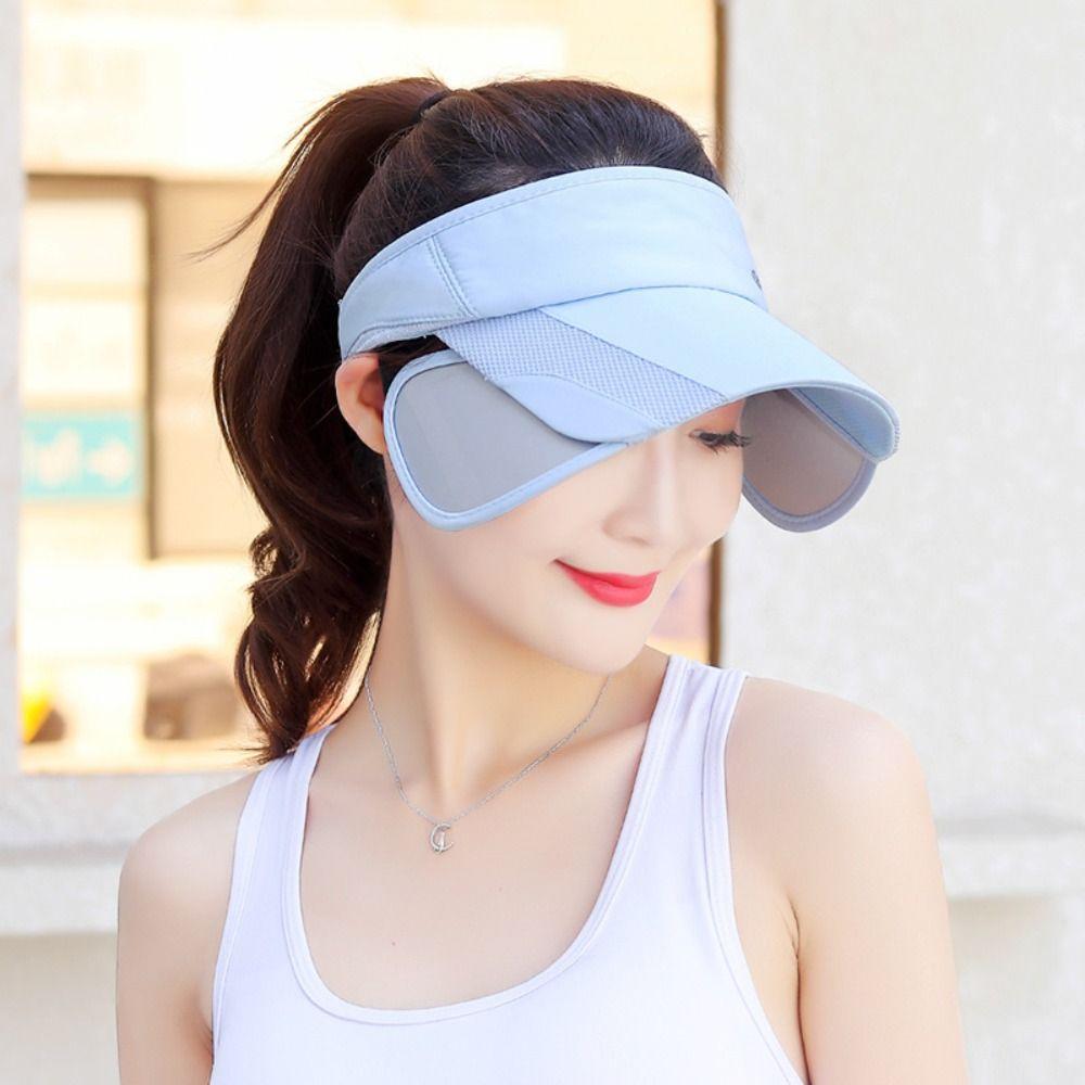 Scalable Sports Sun Hat Sunscreen Summer Baseball Cap Simple Empty Top Hat Running