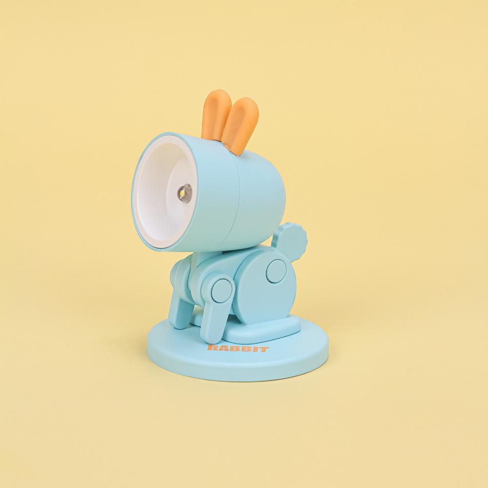 Мини-настольный светильник, милый динозавр, в форме кролика, лампы для чтения, Kawaii, декор для спальни, ночник, прикроватная настольная лампа с магнитным основанием