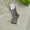 Songmu'S Bow Flower Bud Mouth Polka Dot Boneless Socks New Korean Mid-Tube Socks Women