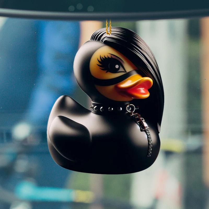 2D плоская подвеска для автомобиля Маленькая утка тема привидения качели автомобильное зеркало заднего вида подвесные украшения украшения для интерьера автомобиля аксессуары