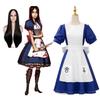 Аниме Алиса Принцесса Платье Фартук Горничной Платье Игра Безумие Возвращается Алиса Косплей Костюм Для Женщин Девочек Хэллоуин Вечеринка