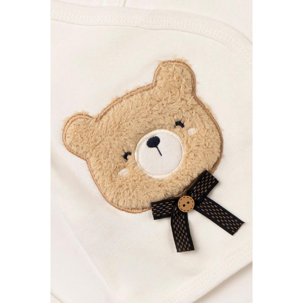 Комплект одежды для новорожденных из 100% хлопка Suzene с вышивкой, 5 шт., с плюшевым мишкой