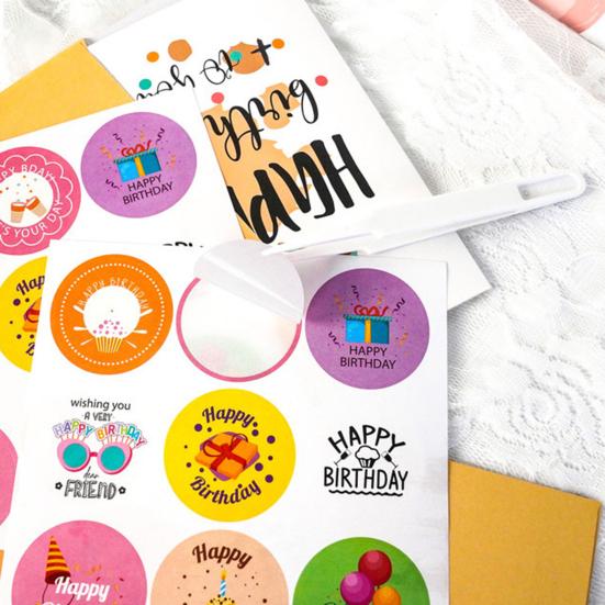 24 шт. открытки с днем рождения, ассорти поздравительных открыток с конвертами и наклейками для детей и взрослых