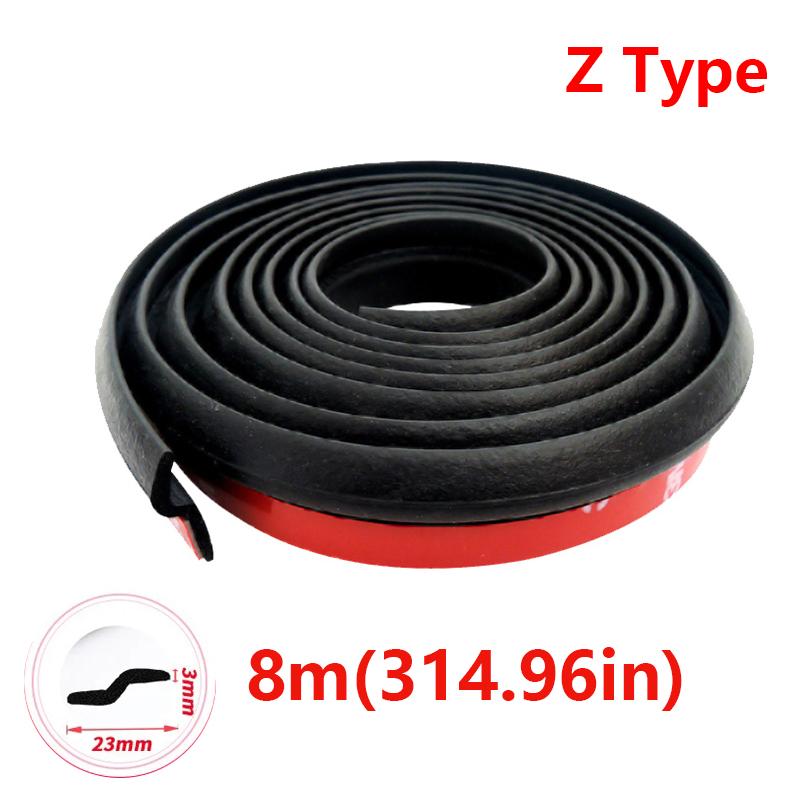 Резиновые уплотнители для дверей автомобиля ZPD-образная отделка, шумоизоляция, уплотнительная прокладка типа ZPD, резиновые полоски для автомобильных аксессуаров