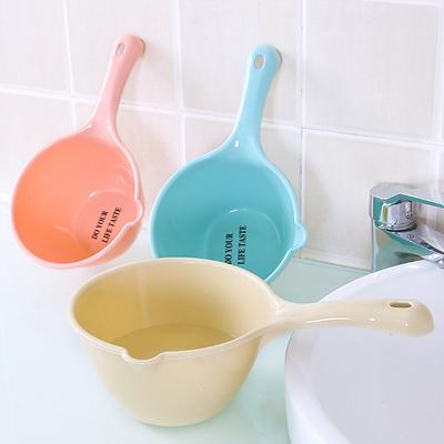 Пластиковый ковш для воды, кухонный ковш для воды, ковш для воды не может быть разбит дома, сливное отверстие ковша можно повесить, утолщенный, политый